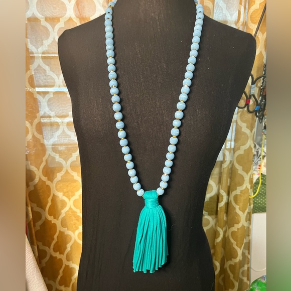 •Mare •Sole•Amore• Beaded Tassel Necklace - Picture 2 of 6